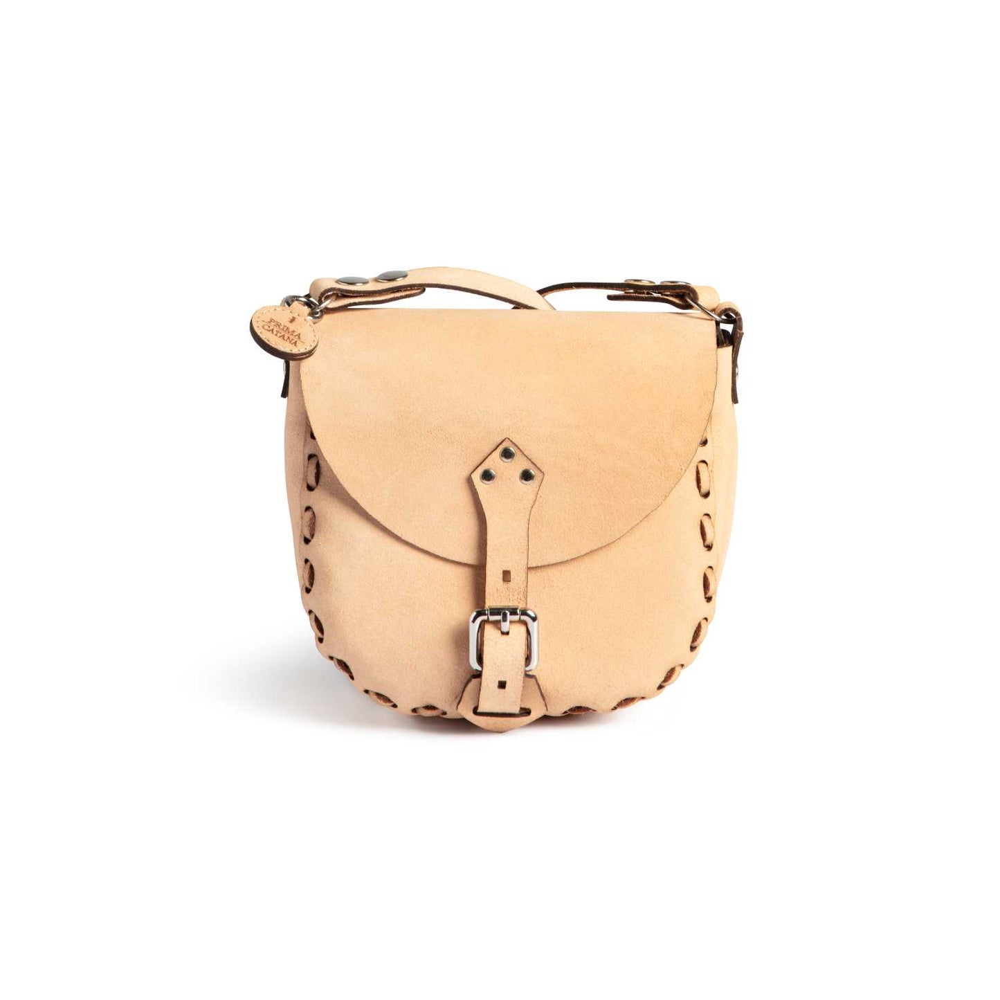 Borsa in vera pelle artigianale, naturale